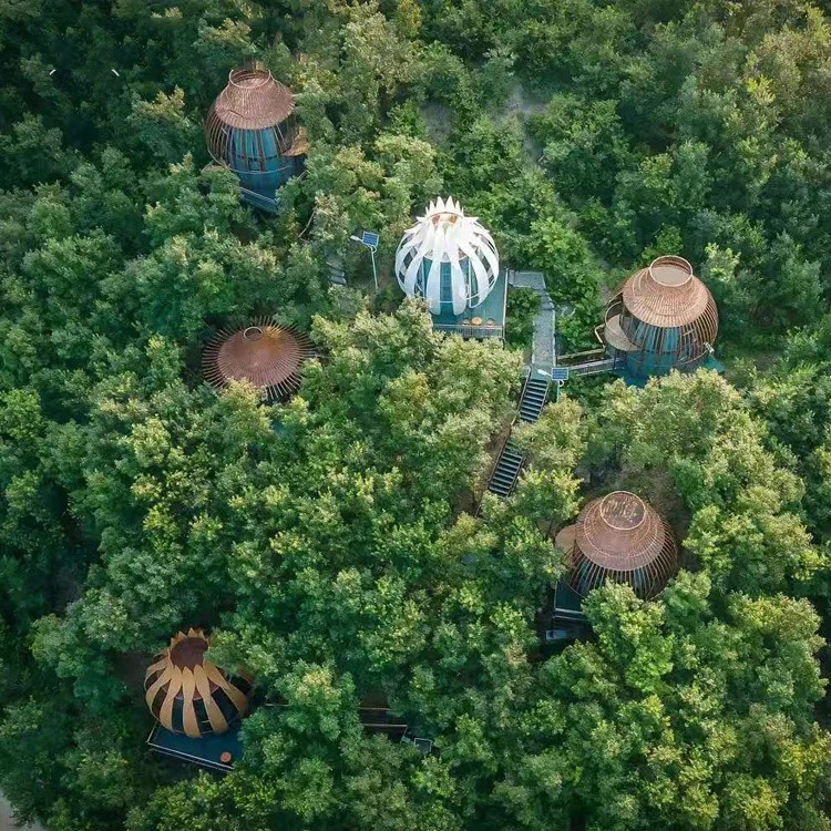 Flower Styled Vacation Resort Prefab Hotel House